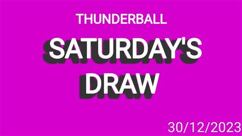 thunderball results for tonight youtube|Thunderball Results Tonight .